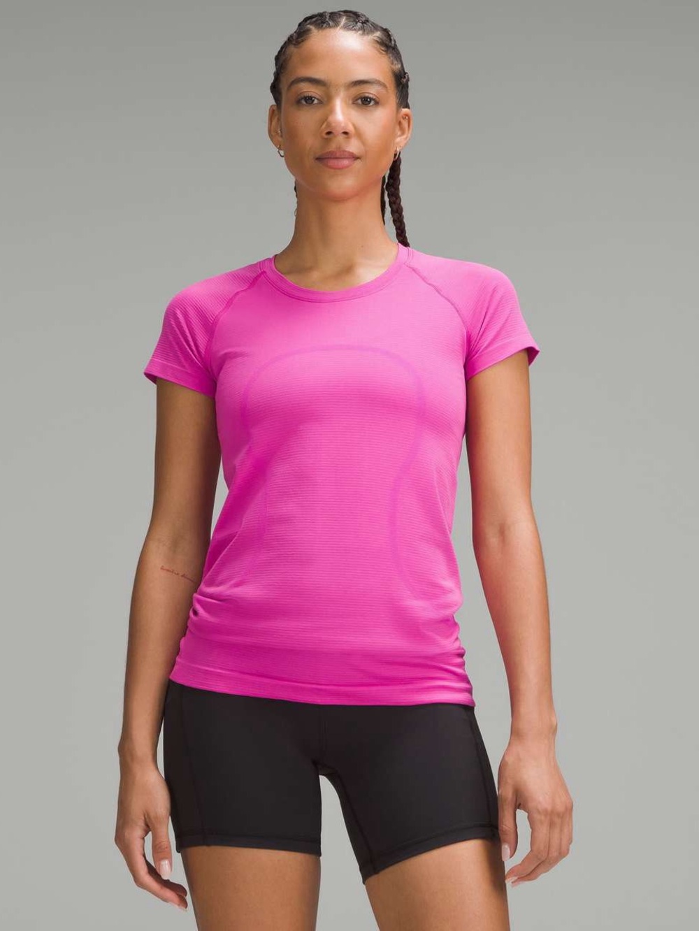 Lululemon Swiftly Tech Short-Sleeve Shirt *Hip Length in Pow Pink Size 10